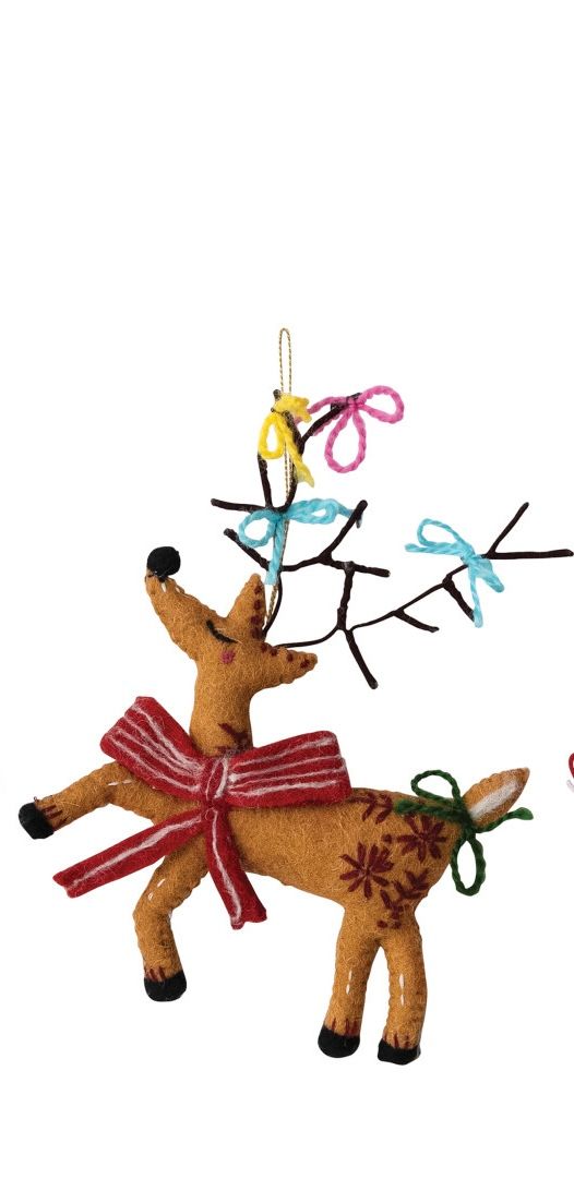 Felt Holiday Icon Ornament, Character: Reindeer