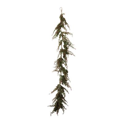Faux Cypress Garland with Berries
