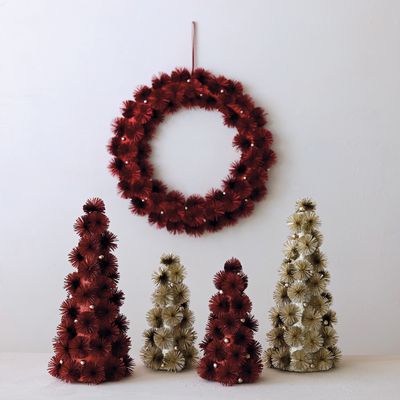 Tinsel Ball Wreath