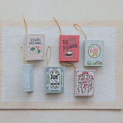 Christmas Book Ornament
