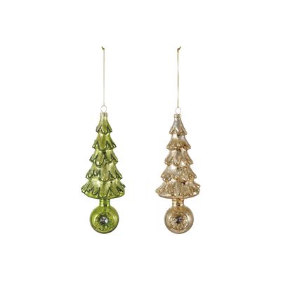 Mercury Glass Tree Ornament