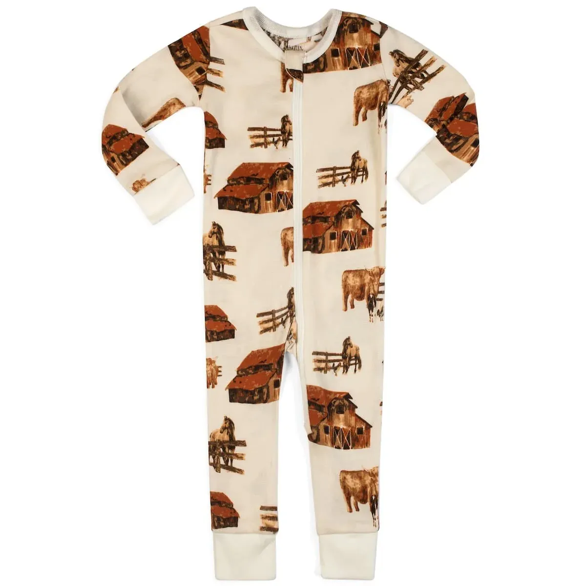 Homestead Zipper Pajama, Size: 3-6M