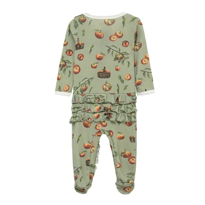 Apple Orchard Ruffle Footed Romper