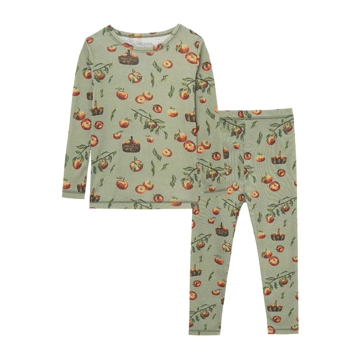 Apple Orchard Cotton Long Sleeve Pajama Set