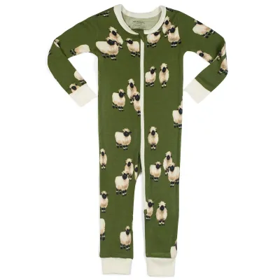 Valais Sheep Zipper Pajama