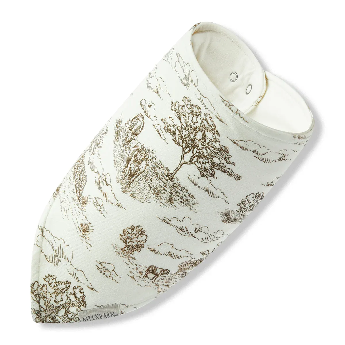 Country Toile Kerchif Bib