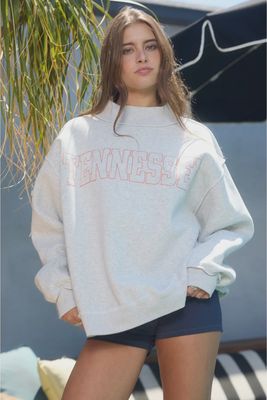 Tennessee Embroidered Mock Neck