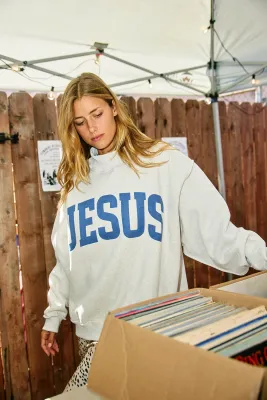 Jesus/God Is Good Reversible Mock Neck