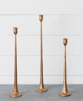 Thin Gold Candle Holders