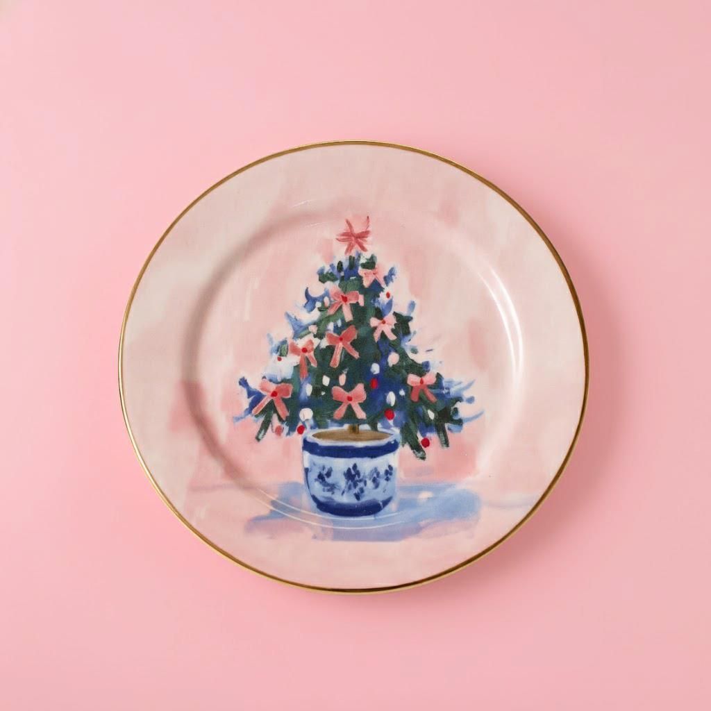 Blush Berry Bough Plate