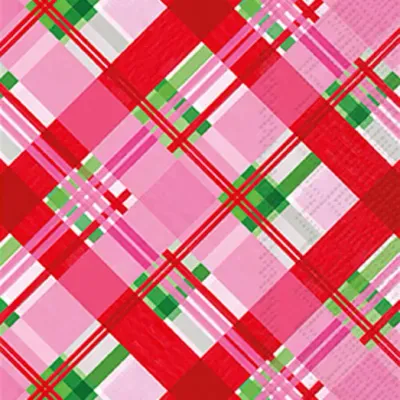 Pink Plaid Napkins