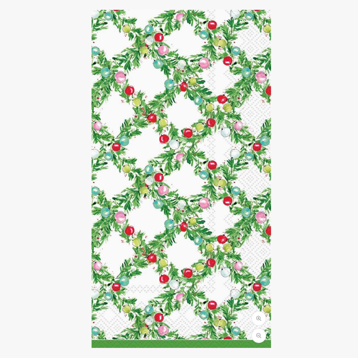 Ornaments &amp; Lattice Guest Napkins