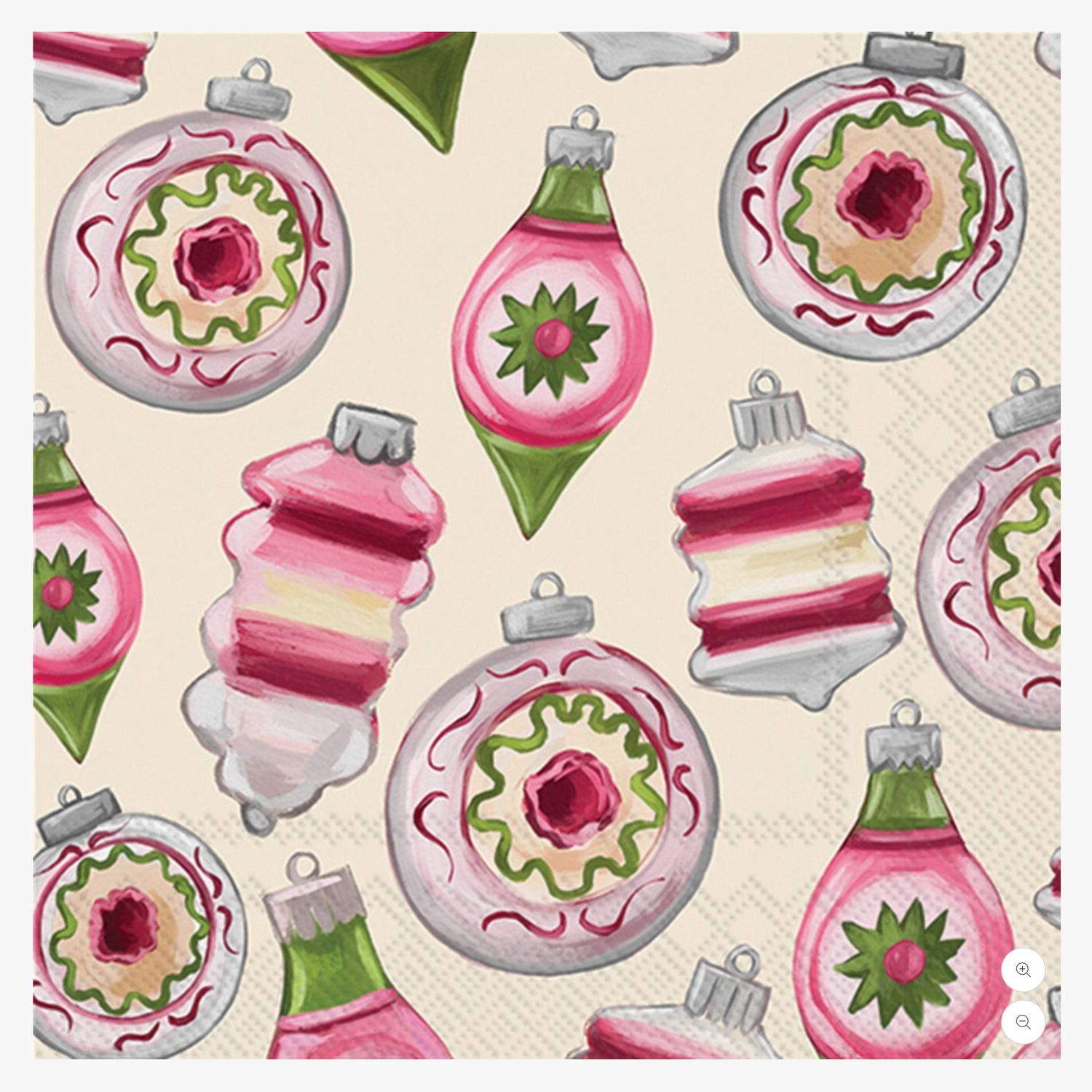 Jolly Ornaments Cocktail Napkins