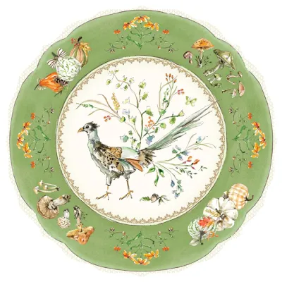 Green Plate with Pheasants Placemat