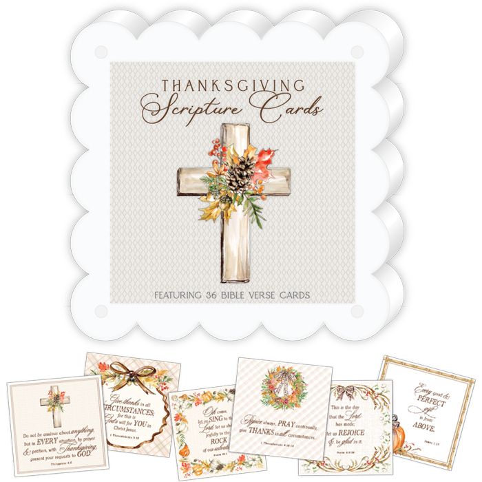 Brown Fall Foliage 4x4 Scripture Cards