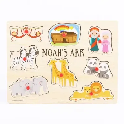 Noah's Ark Wood Peg Puzzle