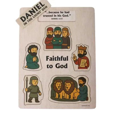 Daniel in the Lion's Den Wood Puzzle