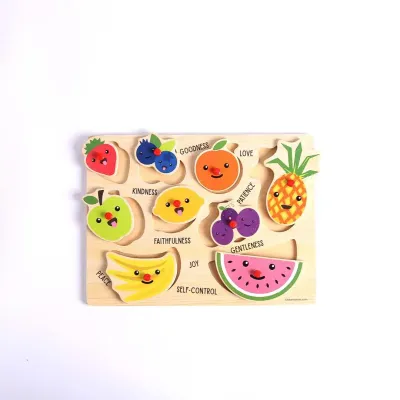 Fruit of the Spirit Wood Peg Puzzle