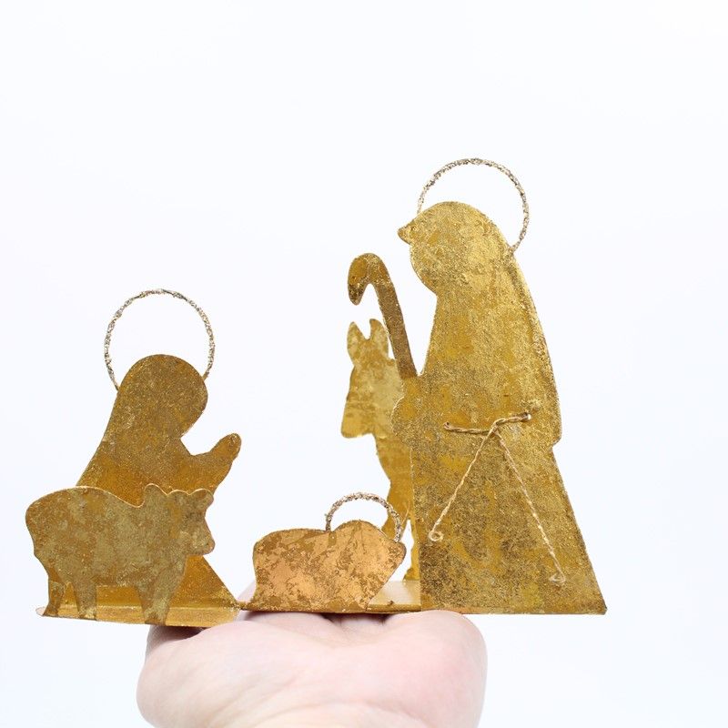 Gold Nativity Silhouette