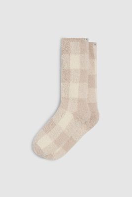 CozyChic Buffalo Plaid Socks