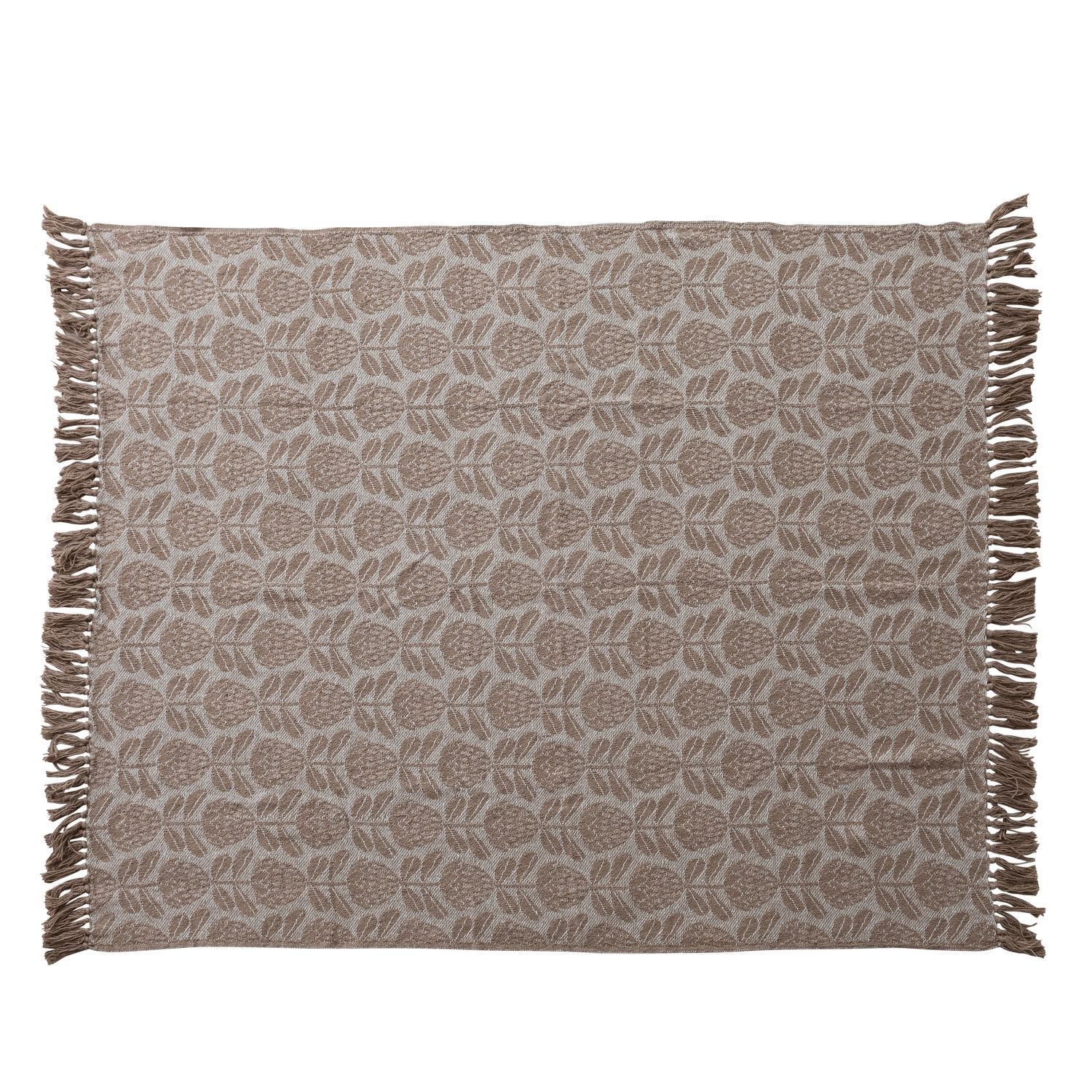 Floral Jaquared Throw