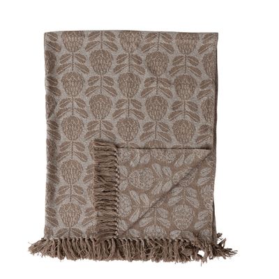 Floral Jaquared Throw