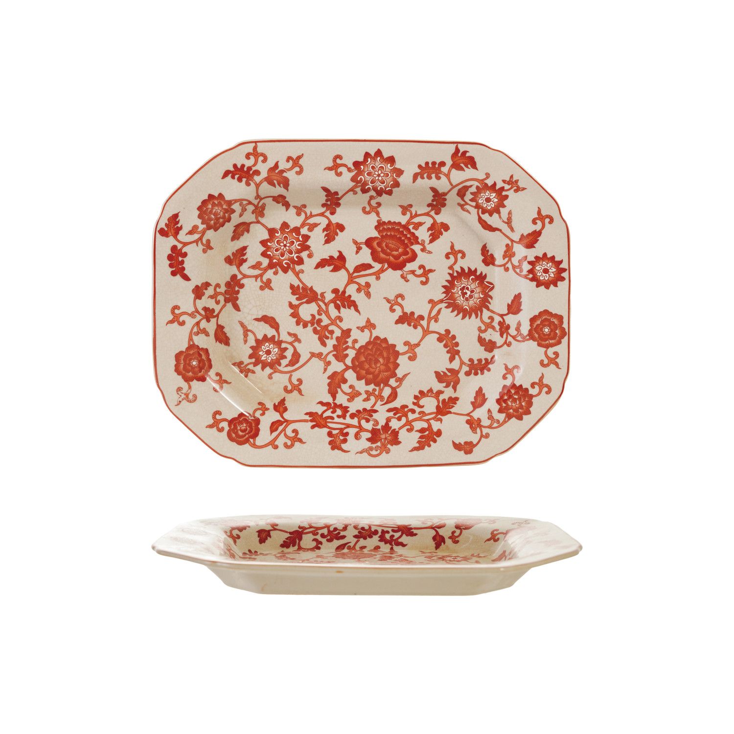 Orange Botanical Tray
