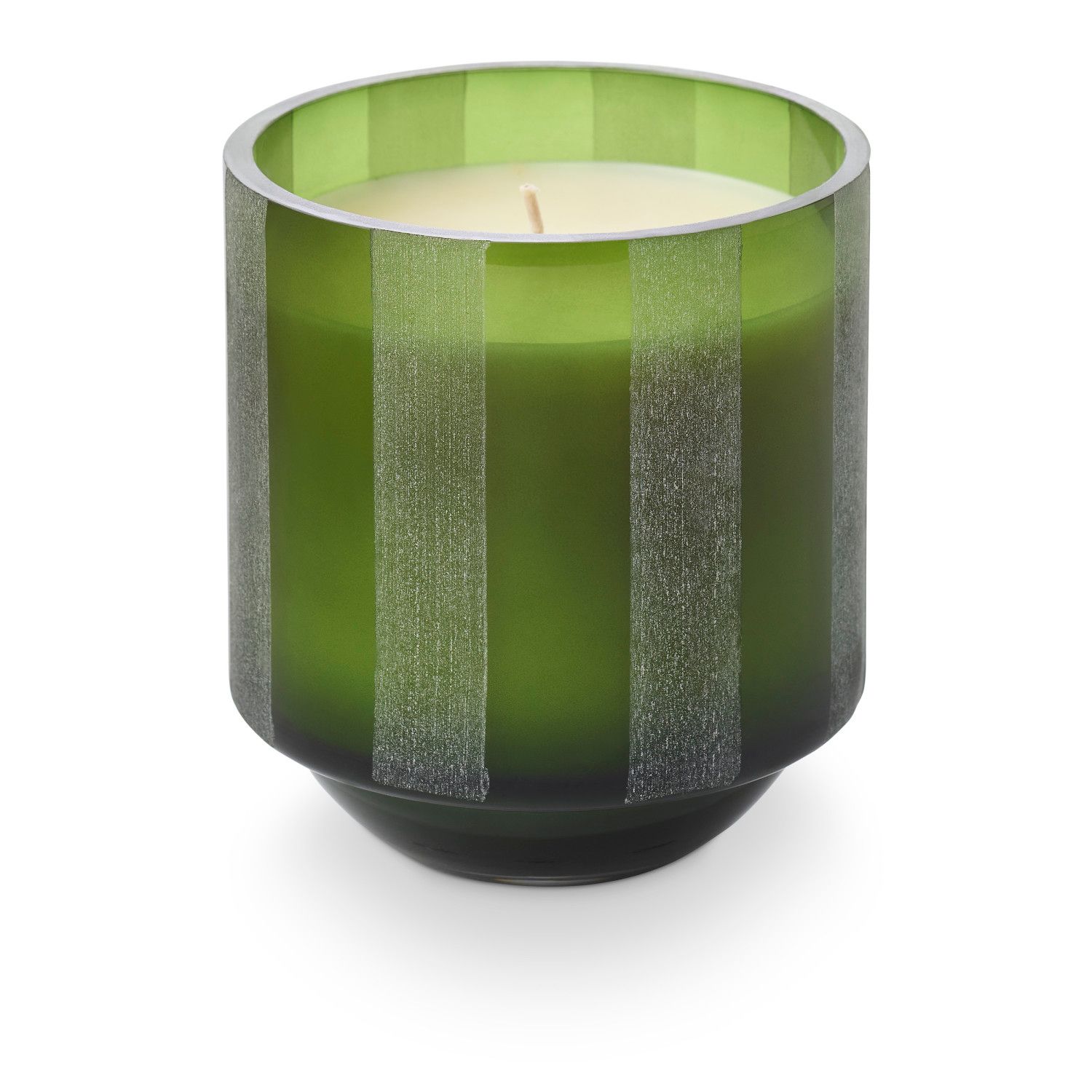 Fresh Balsam Etch Striped Glass