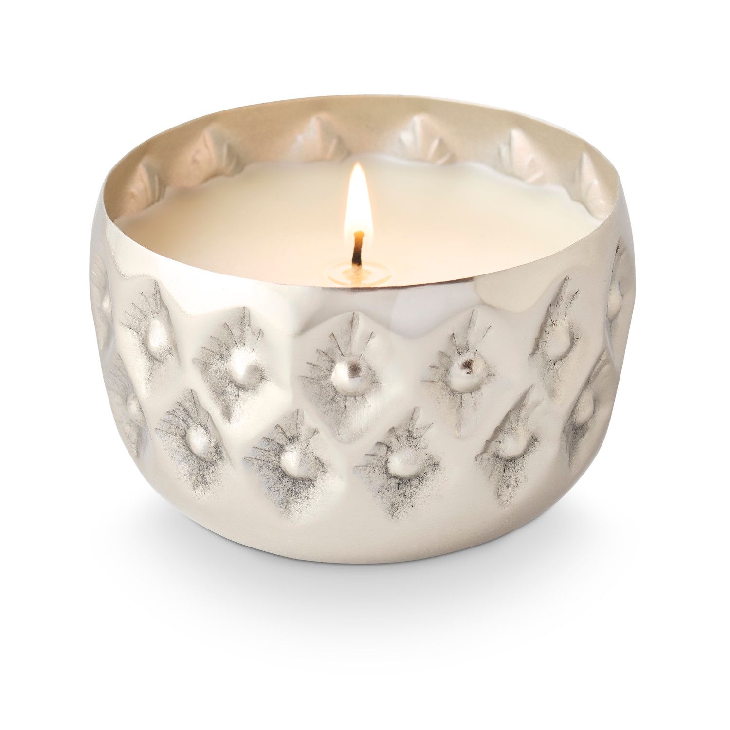 Balsam &amp; Cedar Radiant Pressed Metal Candle
