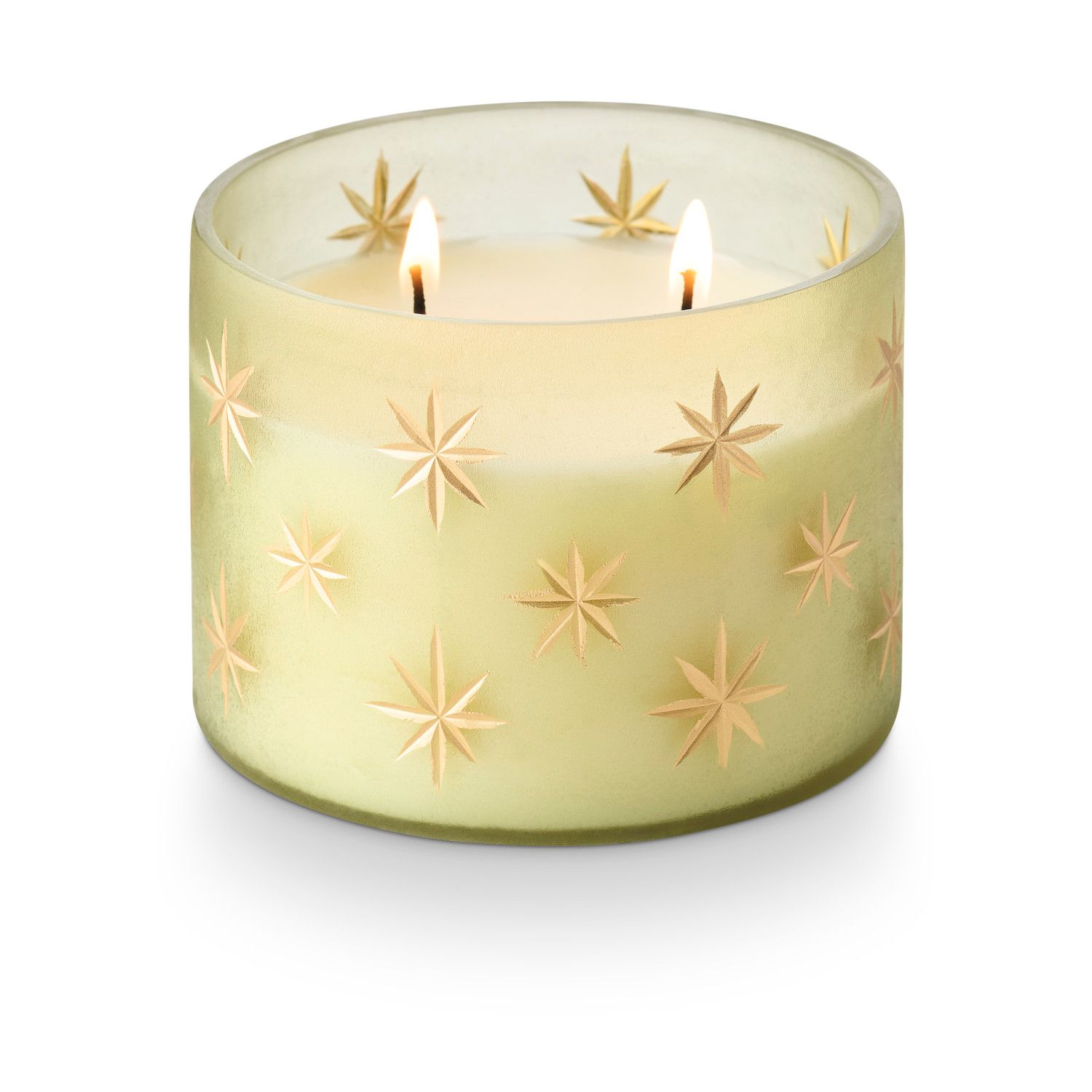 Balsam &amp; Cedar Frosted Star Glass