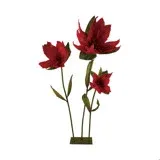 Paper Poinsettia Flower Stand