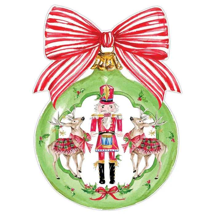 Nutcracker and Reindeer with Holly Placemat