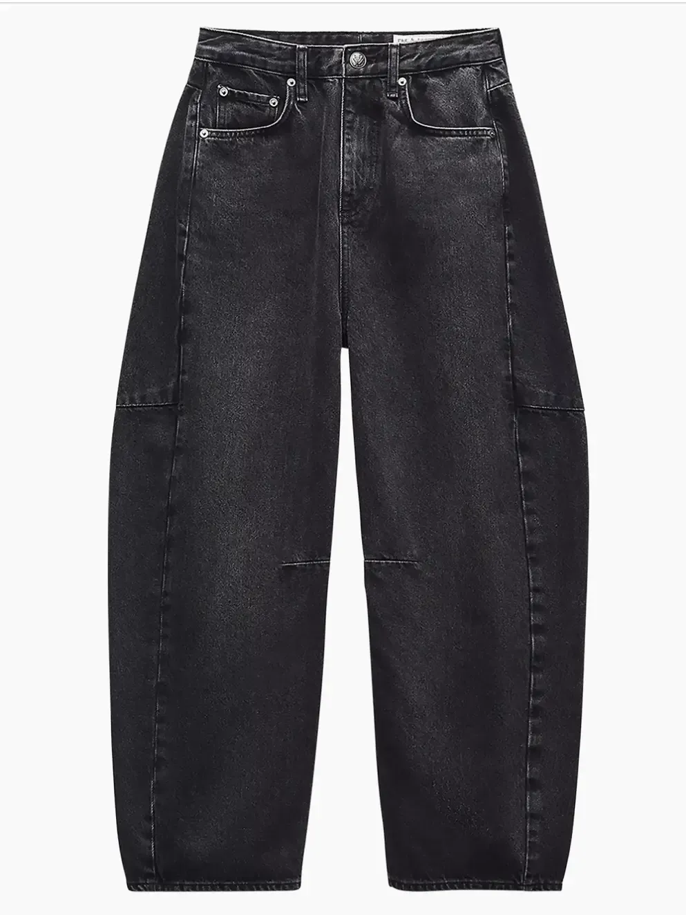 High Rise Barrel Crop, Size: 4/27