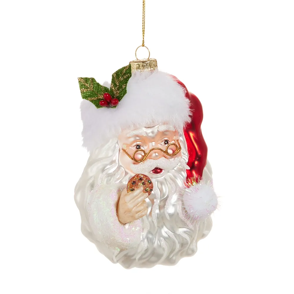 Santa with Cookie Ornament