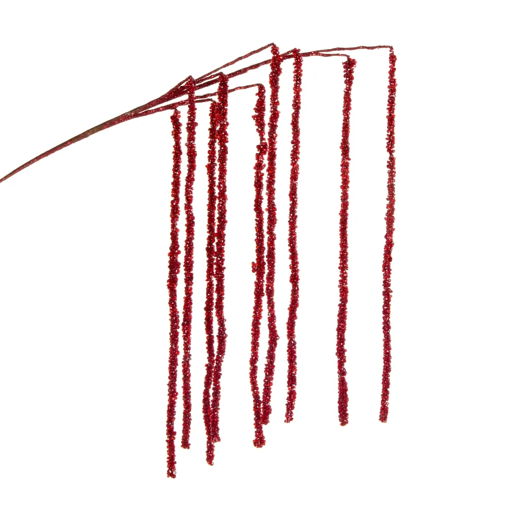 42" Red Bead Branch
