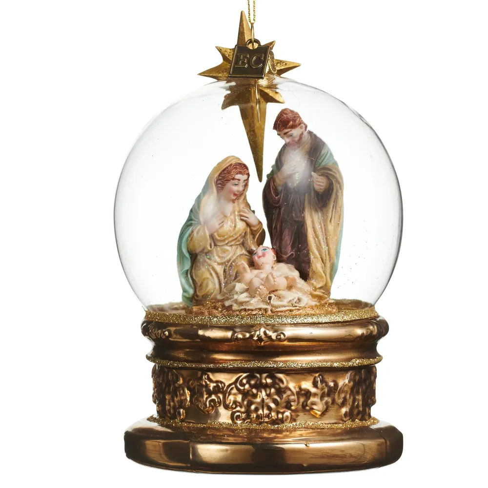 Blessed Birth Globe Ornament
