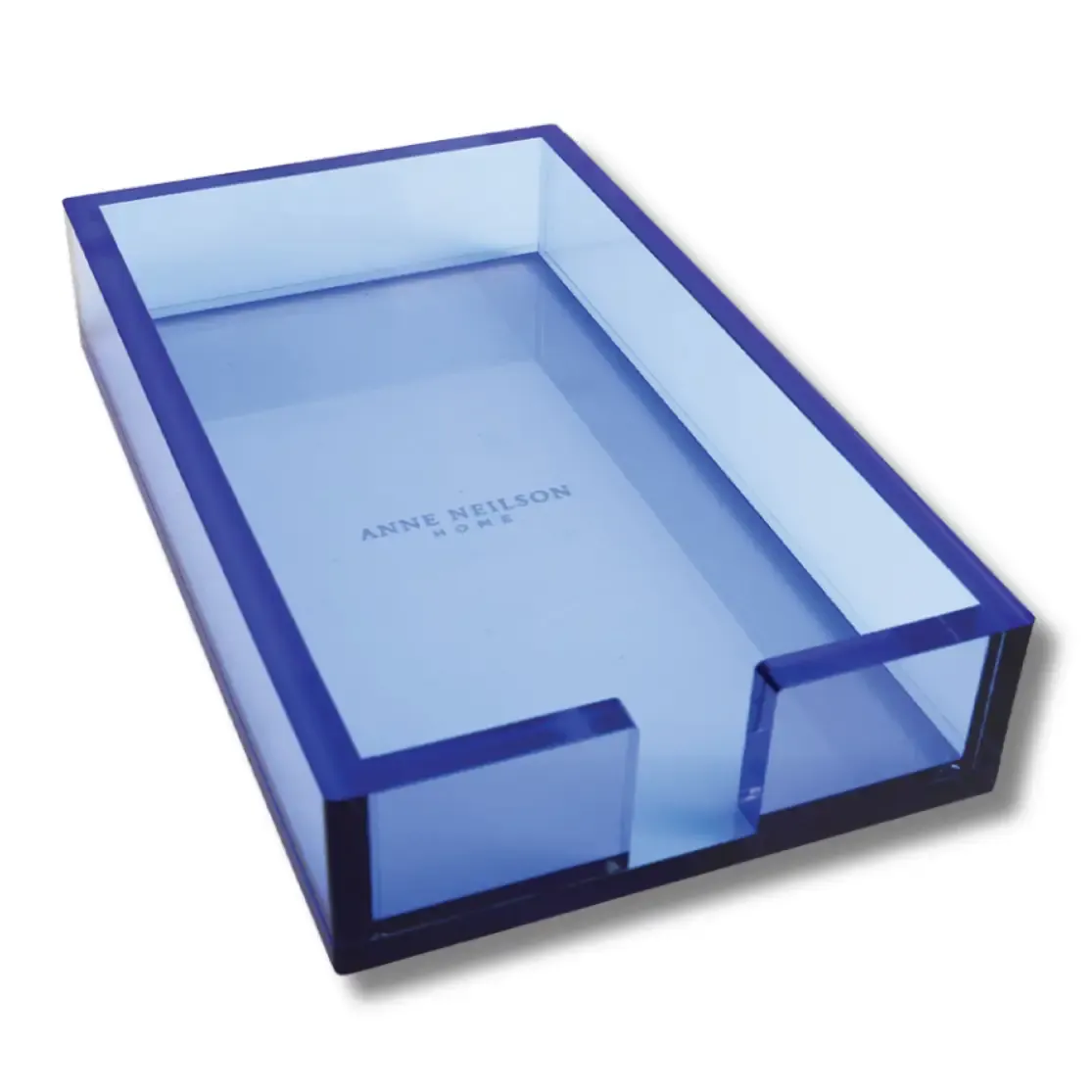 Blue Acrylic Guest Napkin Holder