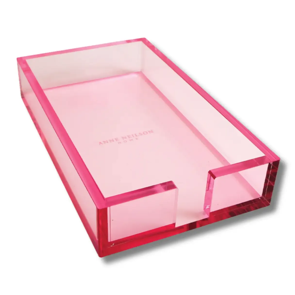 Pink Acrylic Guest Napkin Holder