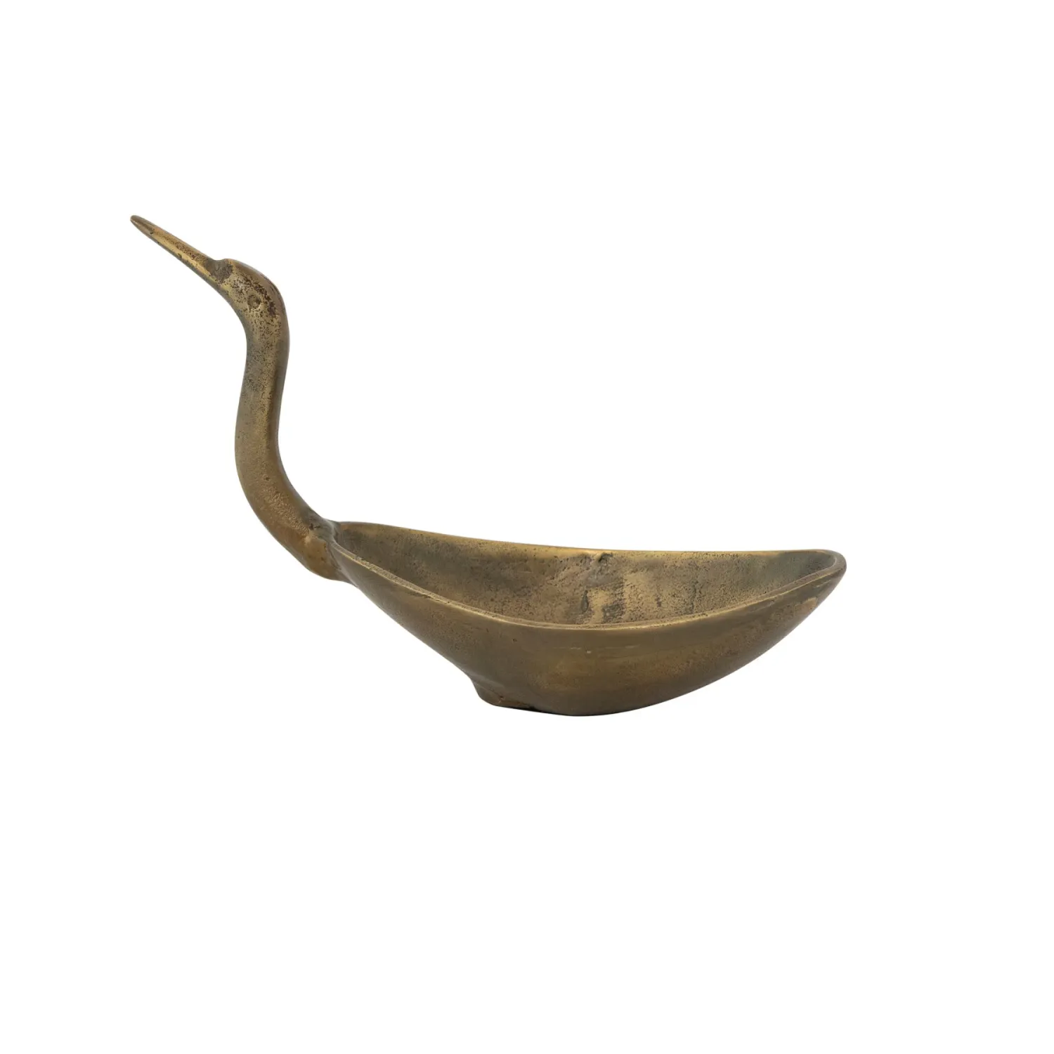 Cast Aluminum Swan Bowl