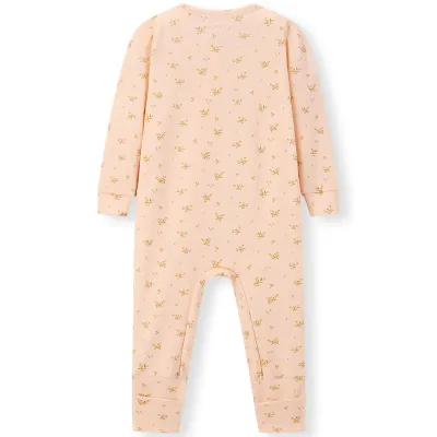Dainty Floral Convertible Footed Romper