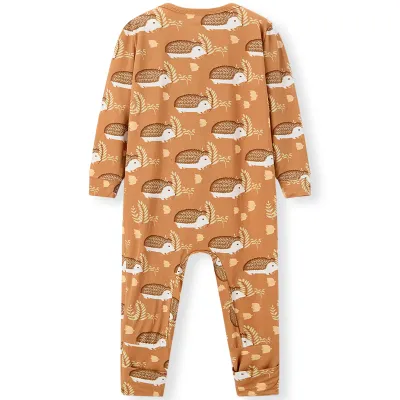 Hedgehog Convertible Footed Romper