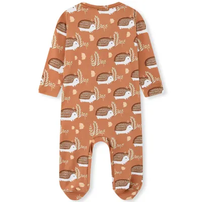 Hedgehog Zipper Footed Romper