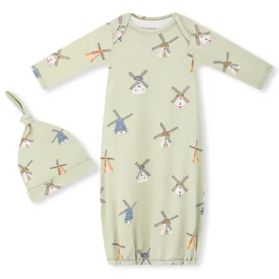 Windmill Newborn Hat &amp; Gown