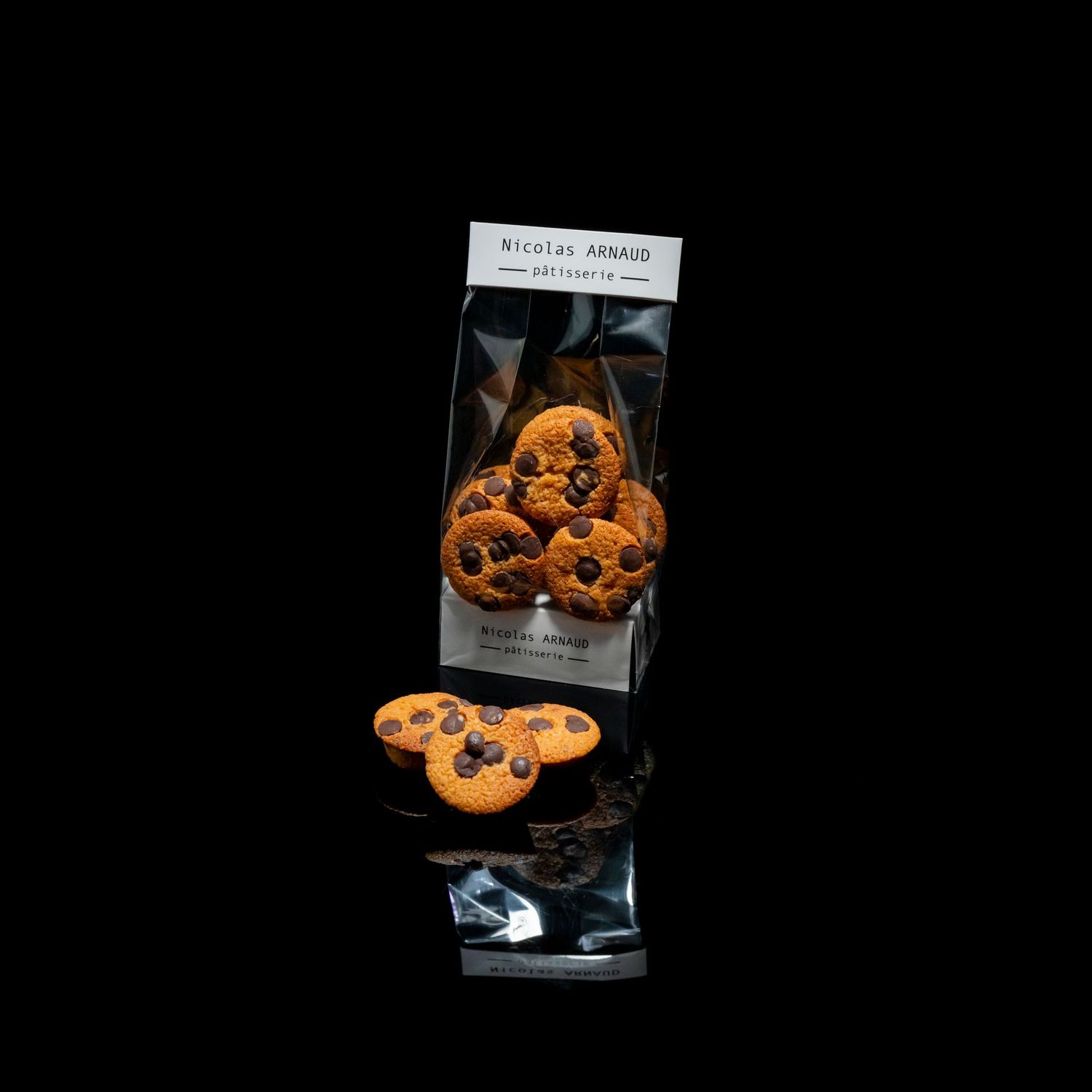 Financier au caramel et chocolat
