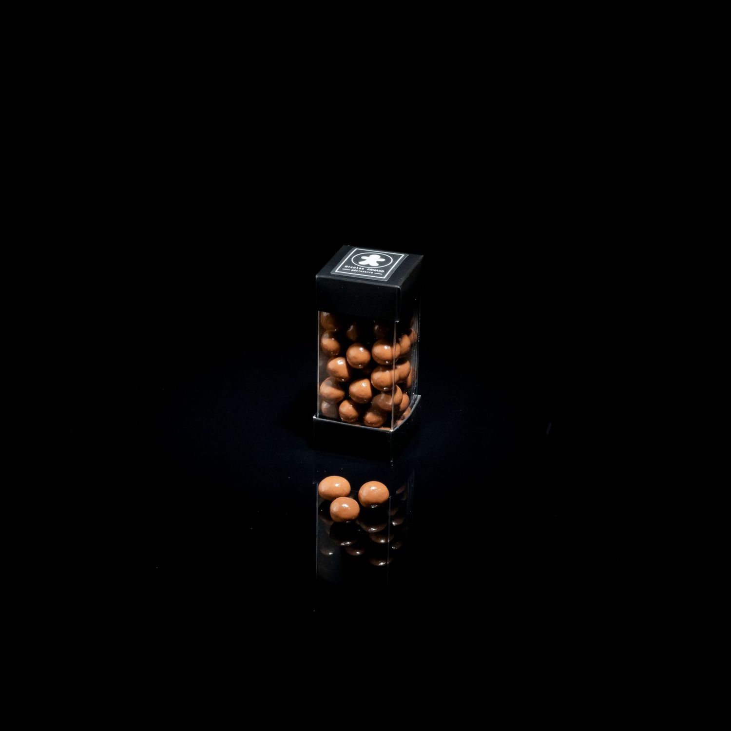 Noisettes enrobées au chocolat au lait