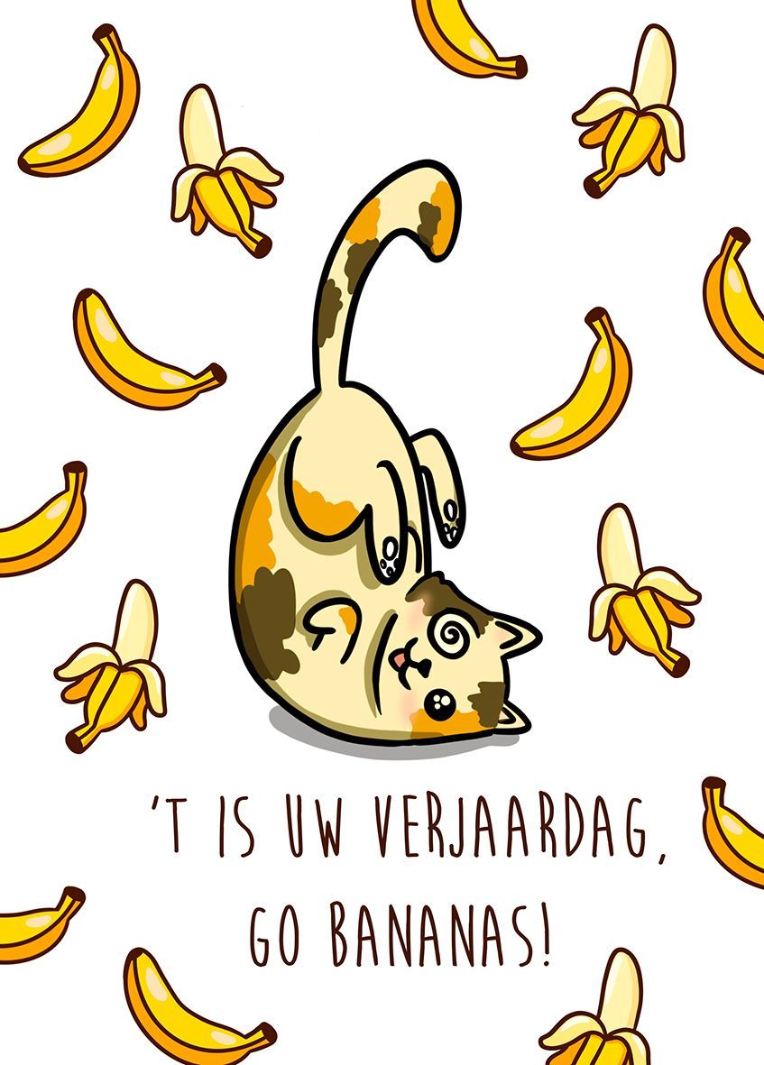 Postkaart Bananas