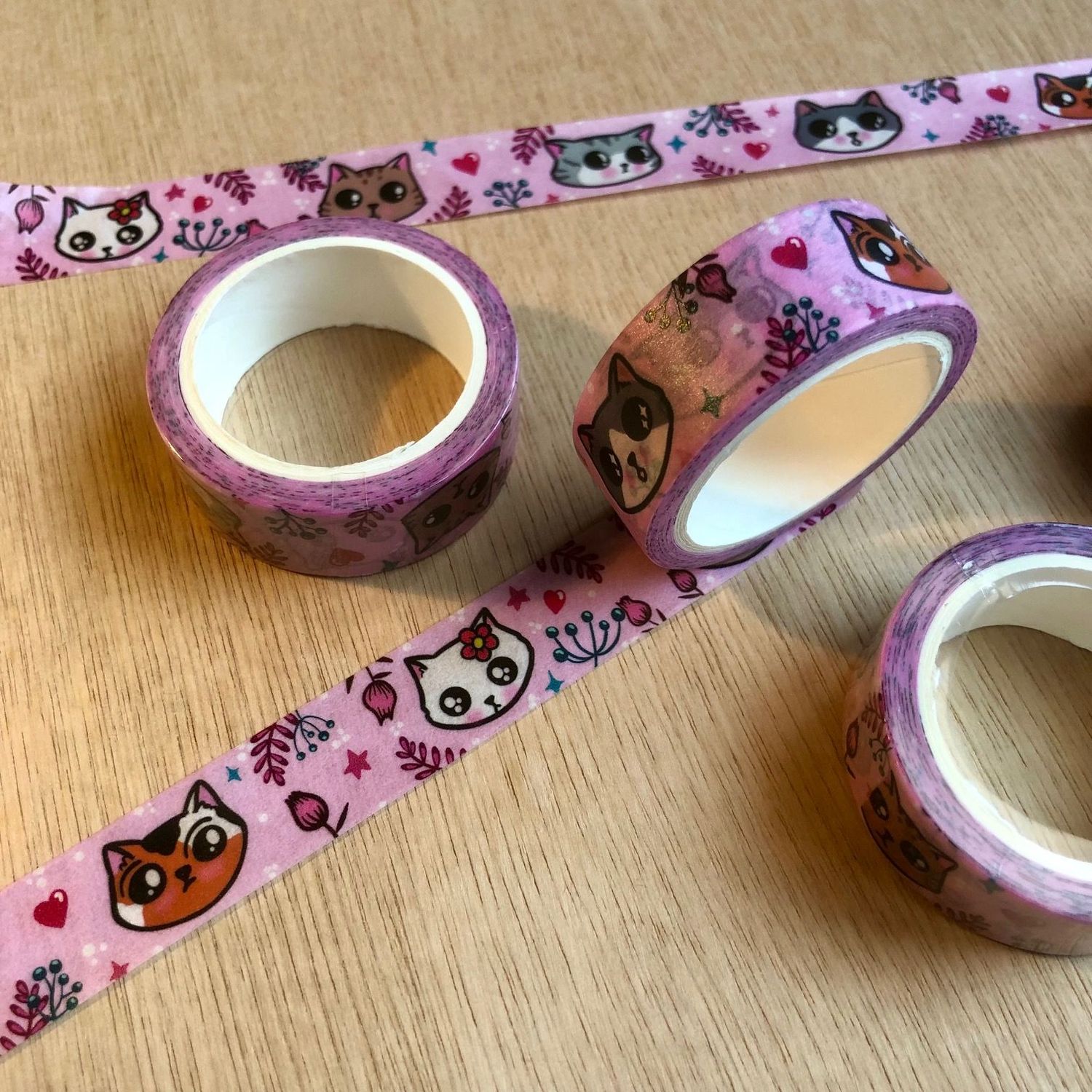 Washi tape roze