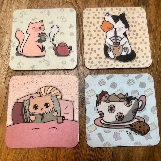 Set van 4 onderzetters