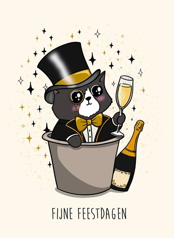 Postkaart New Year Postkaart New Year