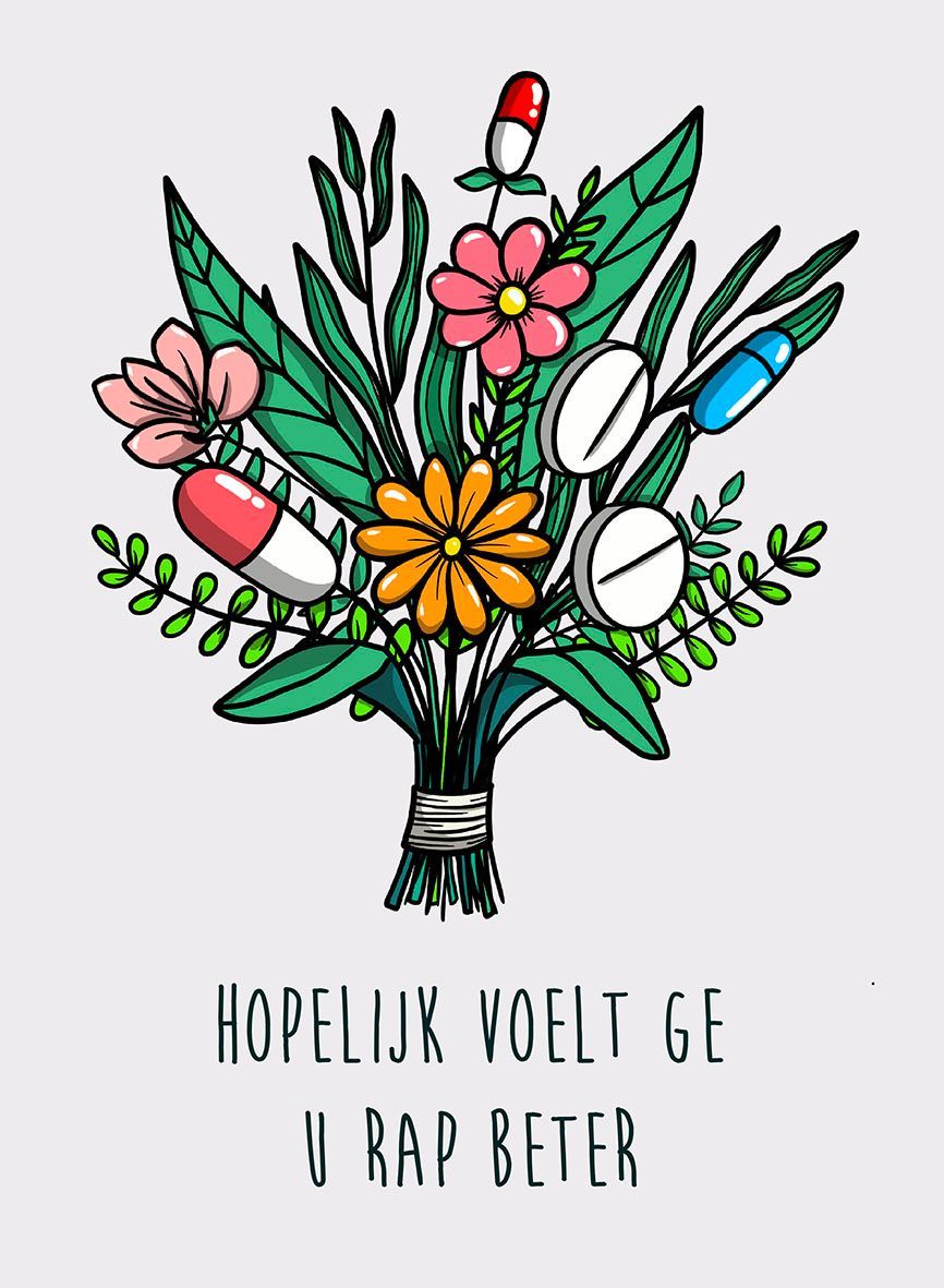 Postkaart Beterschap
